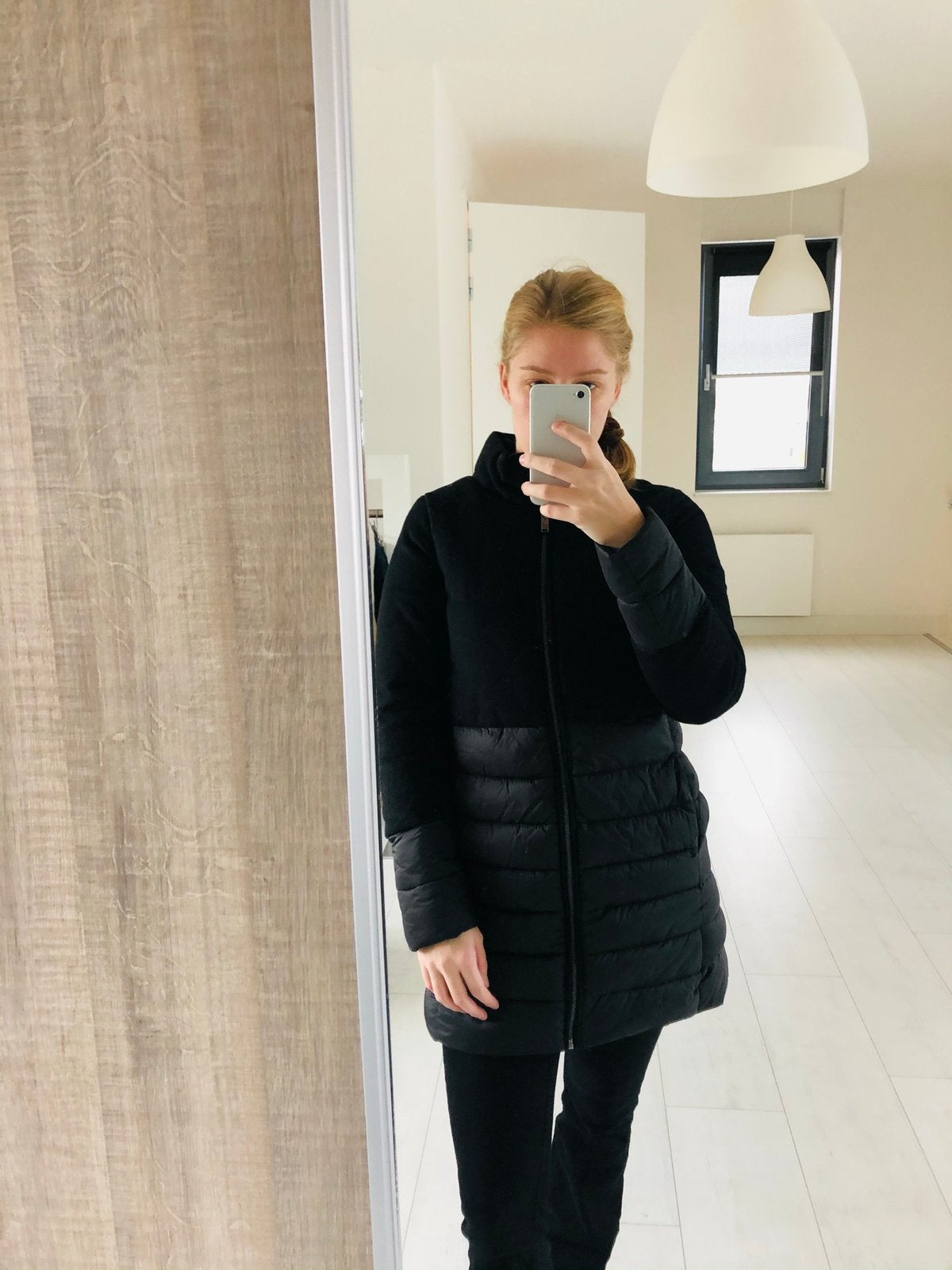 Costes winterjas maat XS amper gedragen, Zwart, Ophalen of Verzenden, Zo goed als nieuw, Costes