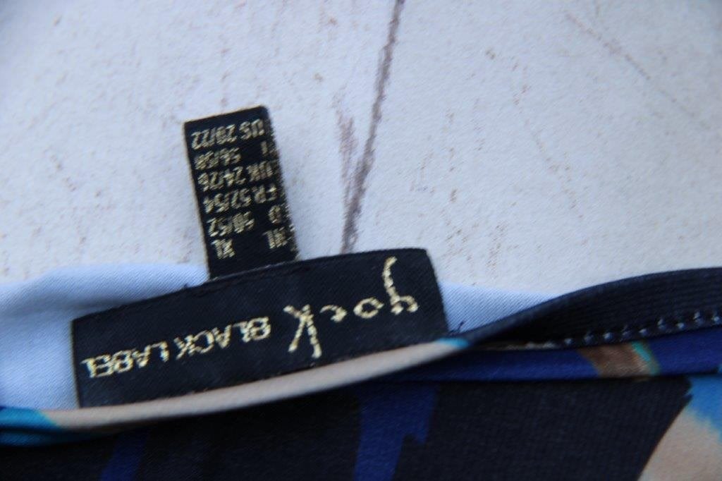 Jurk zwart/ blauw/ bruin Yoek mt 50/52 Vaste prijs, Yoek, Ophalen of Verzenden, Zo goed als nieuw, Jurk
