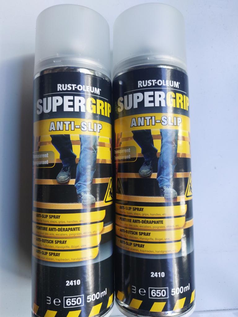 Rust-Oleum SuperGrip Anti-Slip Spray 500ml (2 stuks), Overige kleuren, Nieuw, Ophalen of Verzenden, Verf