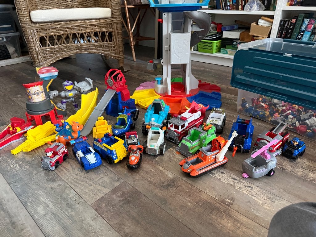 Pawpatrol wagentjes en poppetjes, Ophalen, Gebruikt
