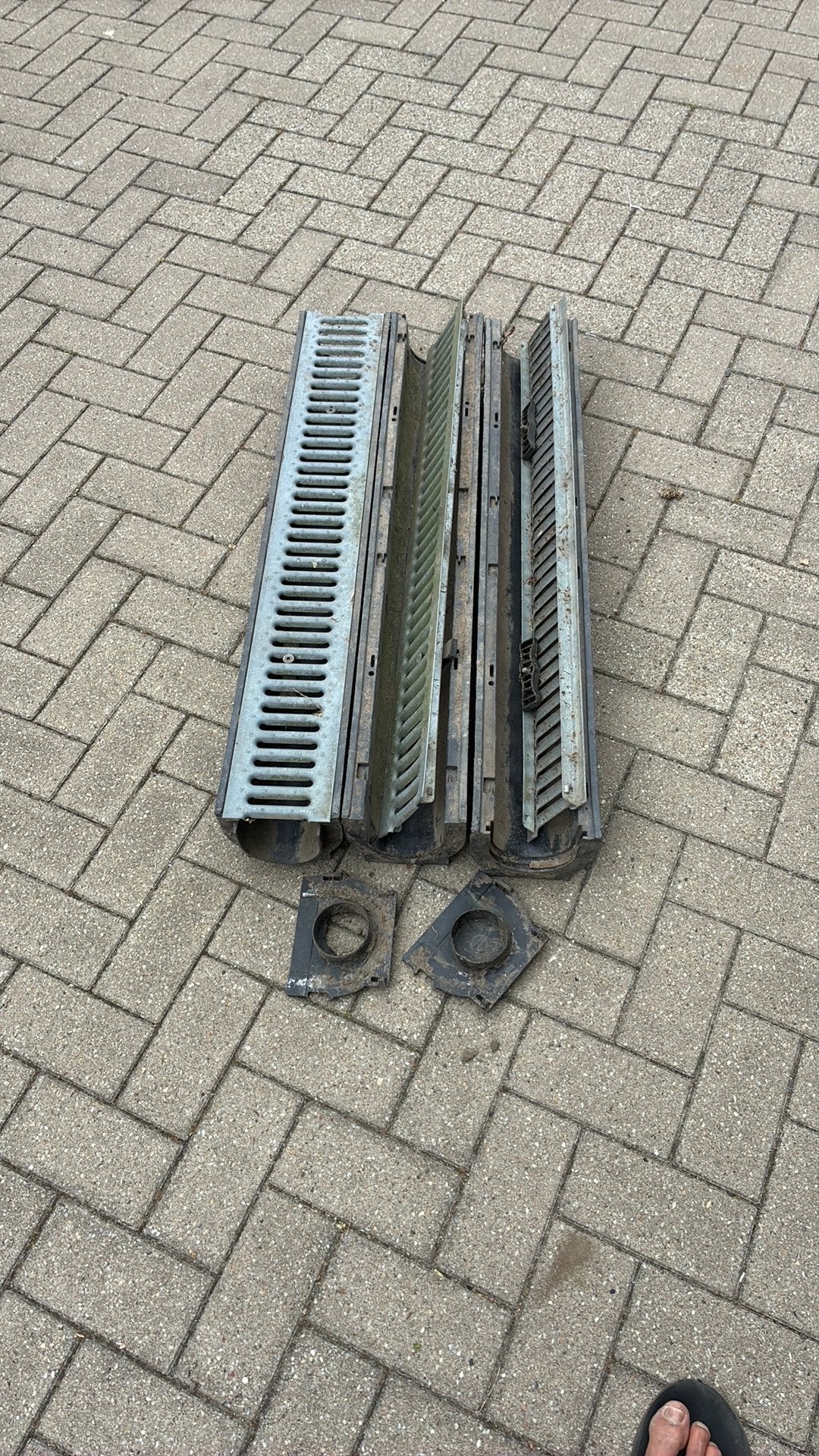 Tuin drain goot 3 meter, Ophalen, Gebruikt, 80 mm of meer, Overige typen