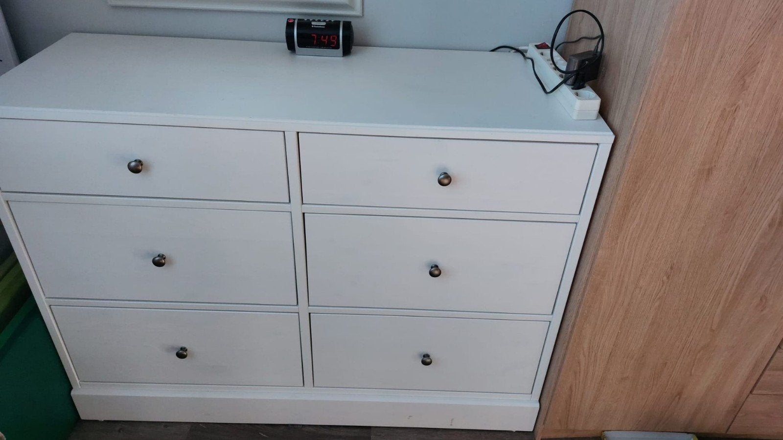 IKEA ladekast wit, 6 lades (L121 H89 B45), Gebruikt, 100 tot 150 cm, 5 laden of meer, Ophalen of Verzenden