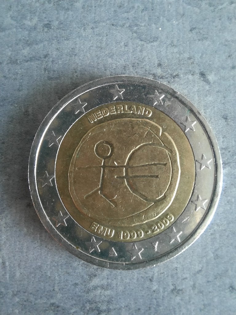 Munt 2 Euro - Nederland 2009 - EMU, Ophalen of Verzenden, Koningin Beatrix, Euro's, Losse munt