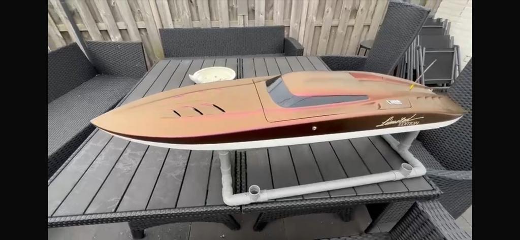 RSV Raptor Carbon Romp 1.30 RC Boot - Zenoah 26cc, Ophalen of Verzenden, Zo goed als nieuw, Groter dan 1:32, Overige merken