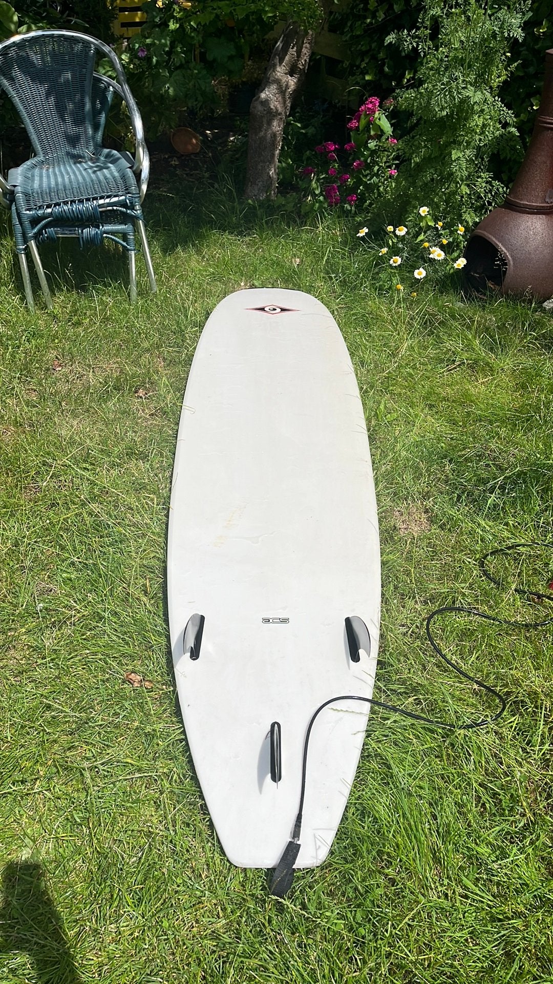 Surfboard bic sport acs 238 cm/7,9 “, Ophalen, Gebruikt, Longboard, Met koord