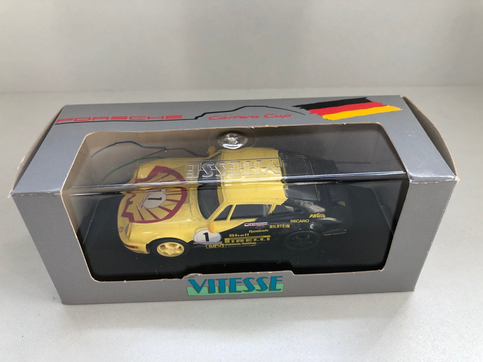 Porsche 911 Carrera Cup, 1;43, Shell-Pirelli, Vitesse, Ophalen of Verzenden, Zo goed als nieuw, Auto, Overige merken