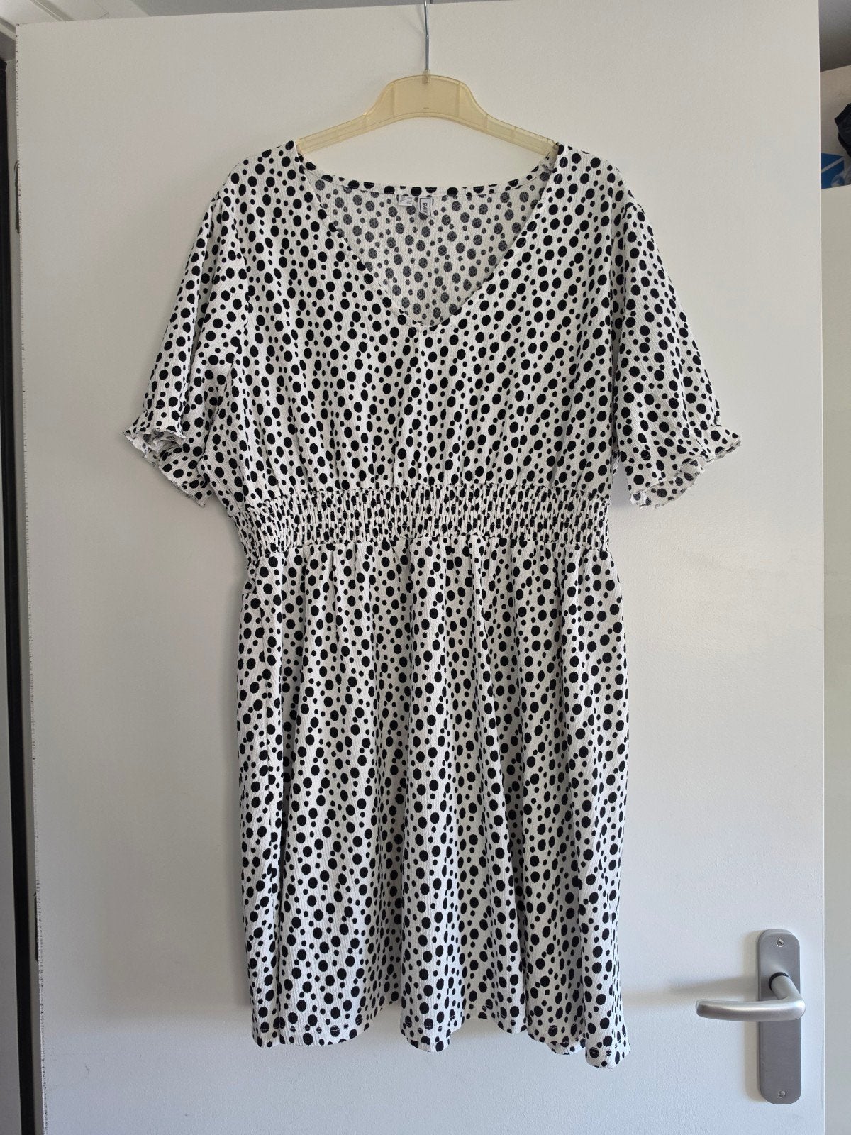 Polkadot jurkje Rainbow (Bonprix) maat 44/46, Kleding | Dames, Jurken, Rainbow, Wit, Maat 46/48 (XL) of groter, Ophalen of Verzenden