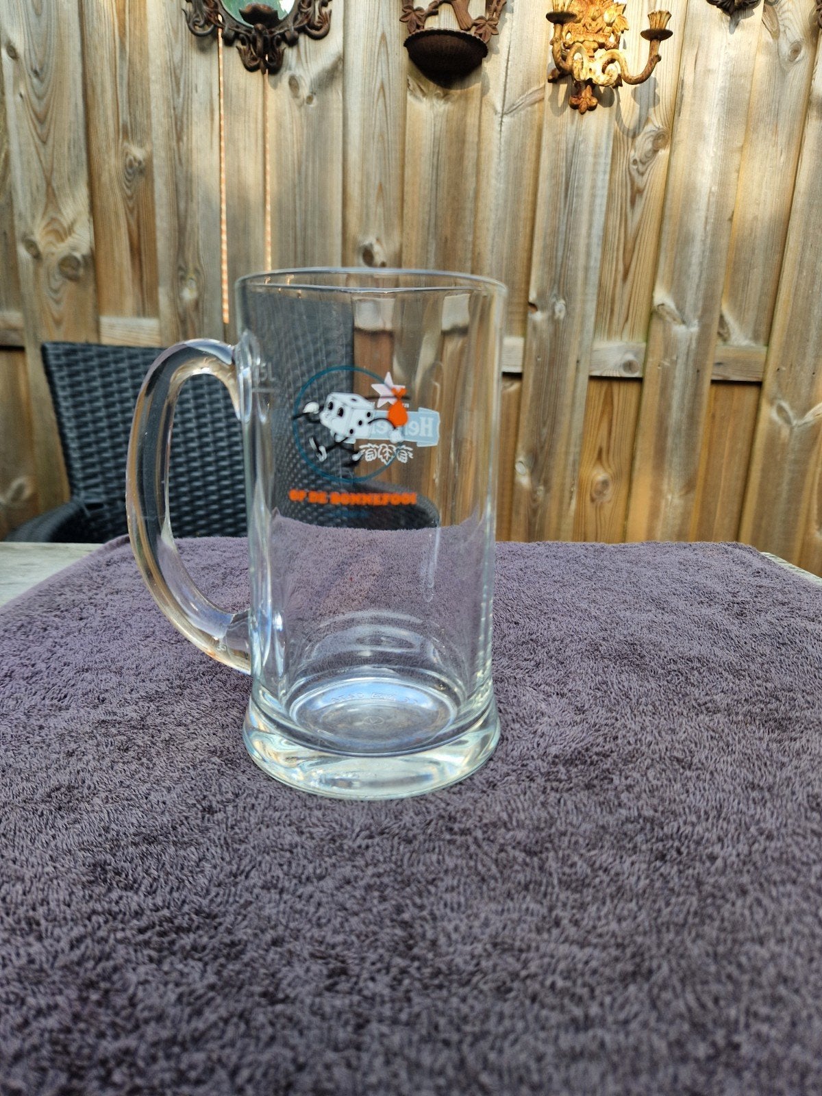 Heineken bierpul dubbeldruk, Verzamelen, Biermerken, Ophalen of Verzenden, Zo goed als nieuw, Pul(len), Heineken