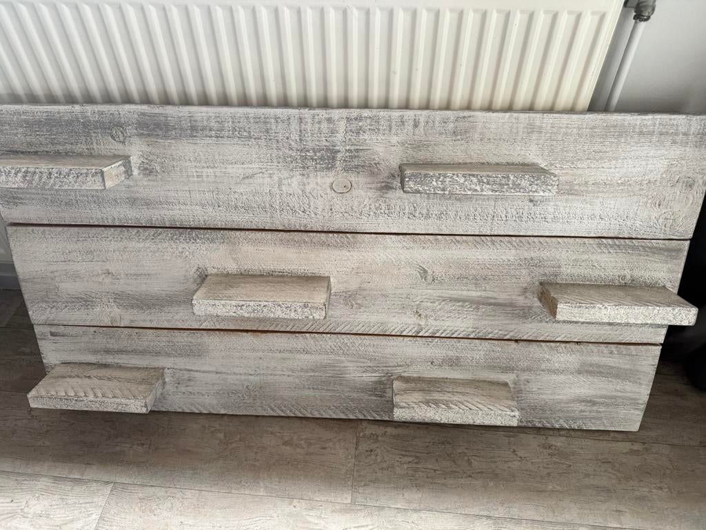 Mooi wandbord greywash, Huis en Inrichting, Woonaccessoires | Wanddecoraties, Ophalen, Zo goed als nieuw