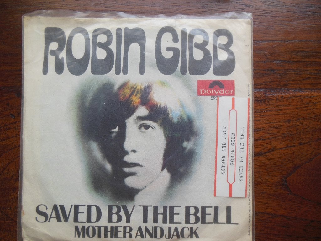 single robin gibb saved by the bell 45rpm jukebox vinyl 7'', Gebruikt, 7 inch, Ophalen of Verzenden, Pop