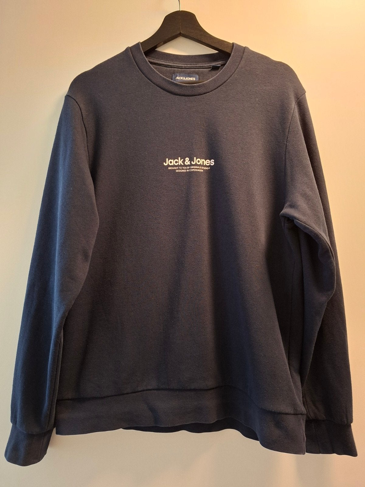 Jack & Jones sweater - Maat M donkerblauw, Ophalen of Verzenden, Gedragen, Jack & Jones, Maat 48/50 (M)