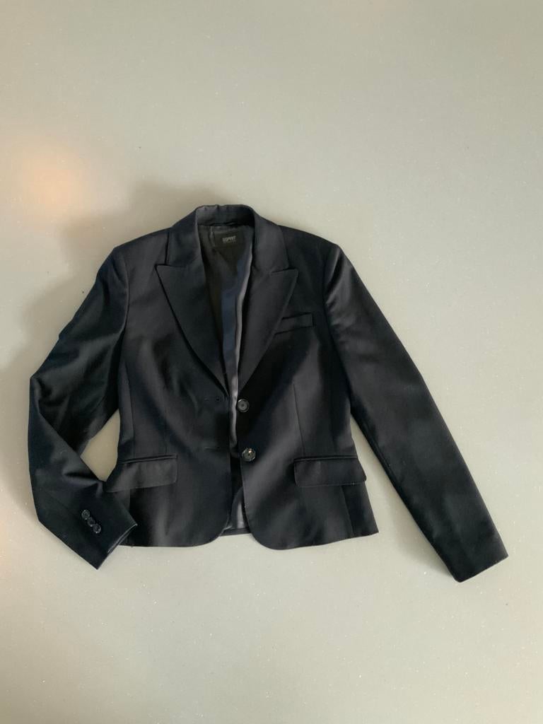 Zwarte blazer Esprit mt S, Ophalen of Verzenden, Zo goed als nieuw, Zwart