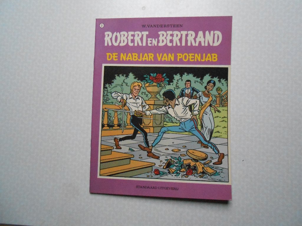 Robert en Bertrand 3 De nabjar van Poenjab 1974 1 ste druk., Boeken, Willy Vandersteen, Eén stripboek, Nieuw, Ophalen of Verzenden
