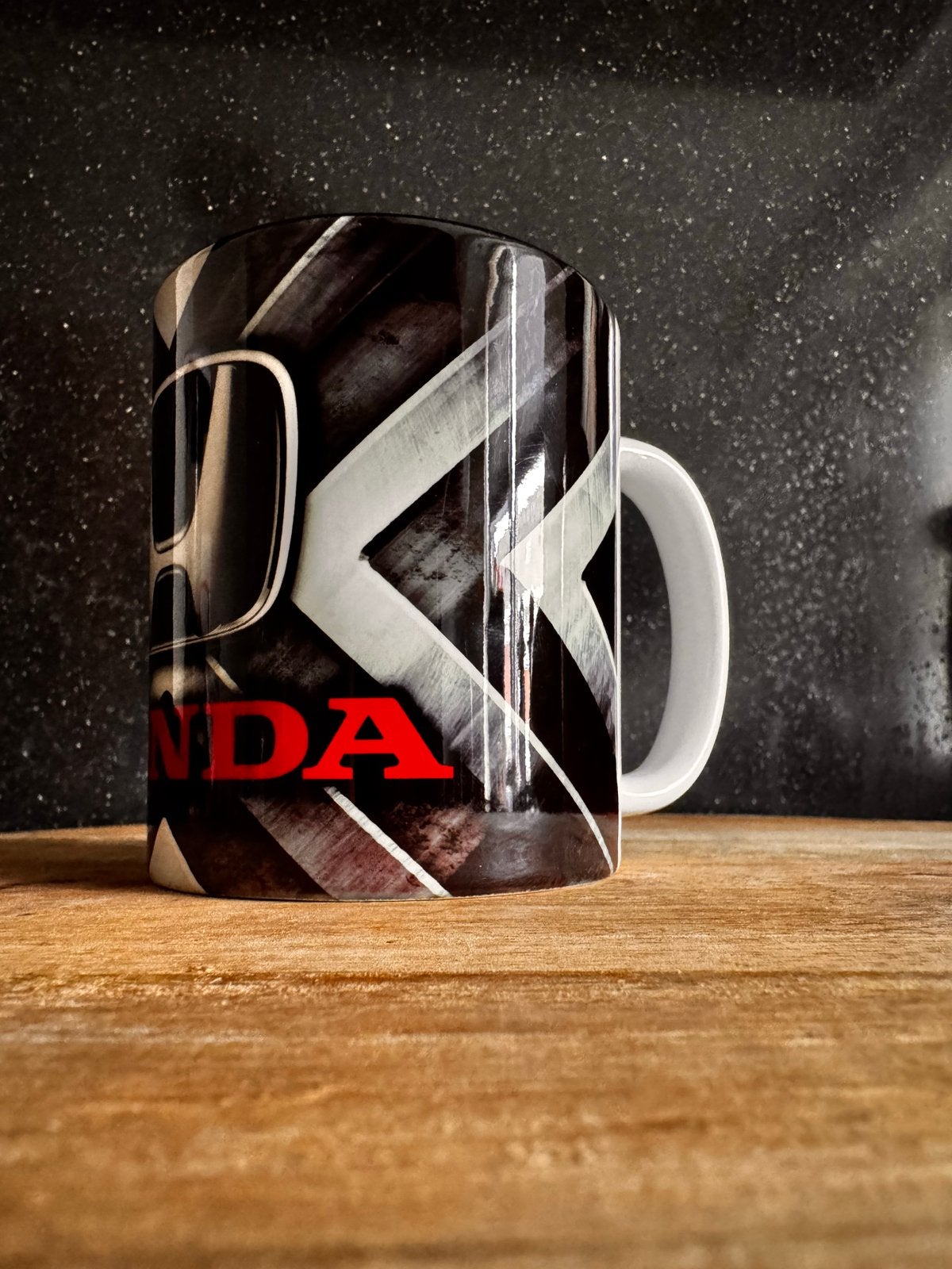 Honda Mok / beker- Zwart/Wit met Rood Logo, Ophalen of Verzenden, Zo goed als nieuw, Zwart