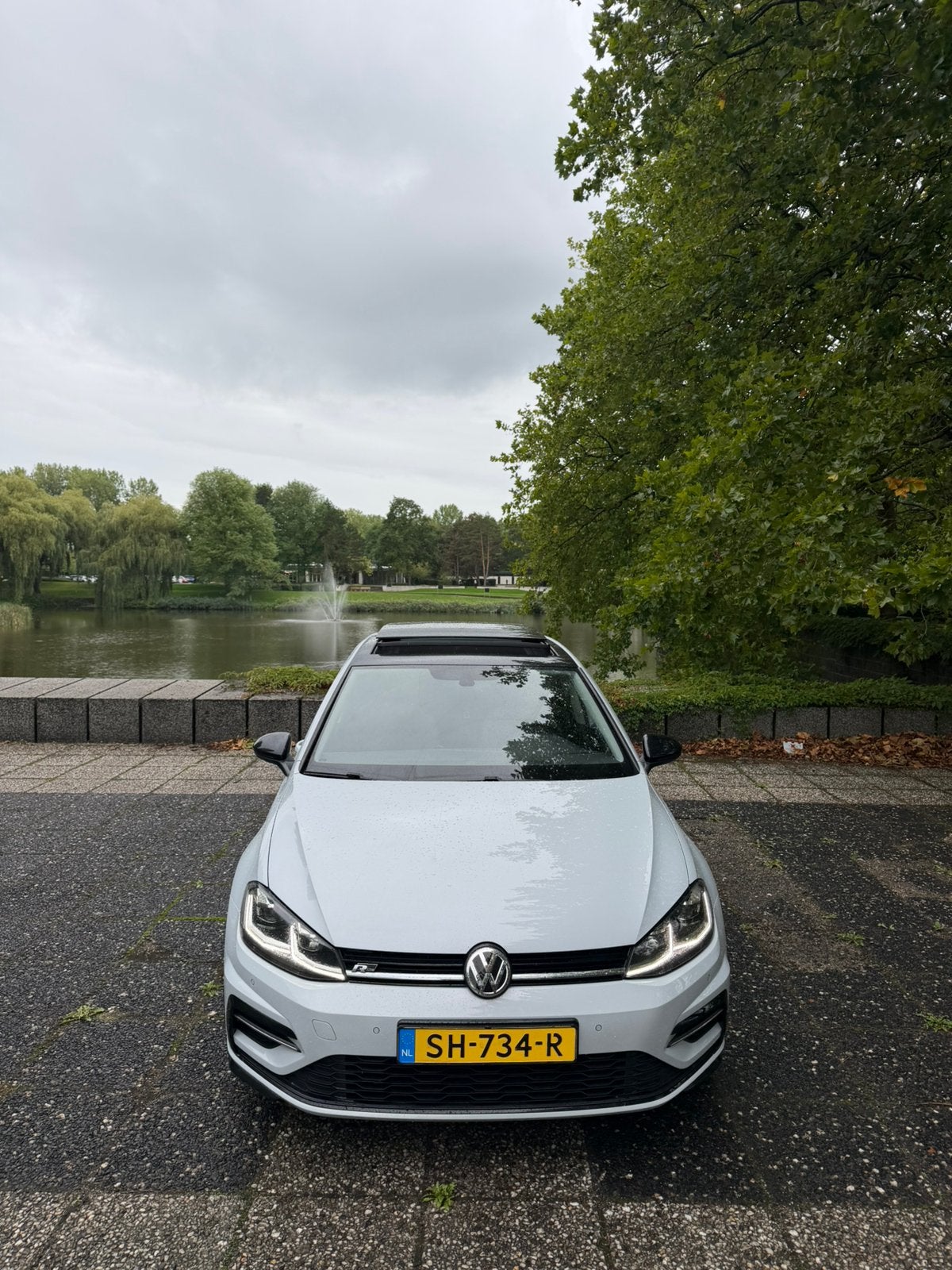 Volkswagen Golf 1.5 TSI R-Line DSG 2018 Panoramadak Virtual, Auto's, Automaat, 1498 cc, Zwart, 4 cilinders