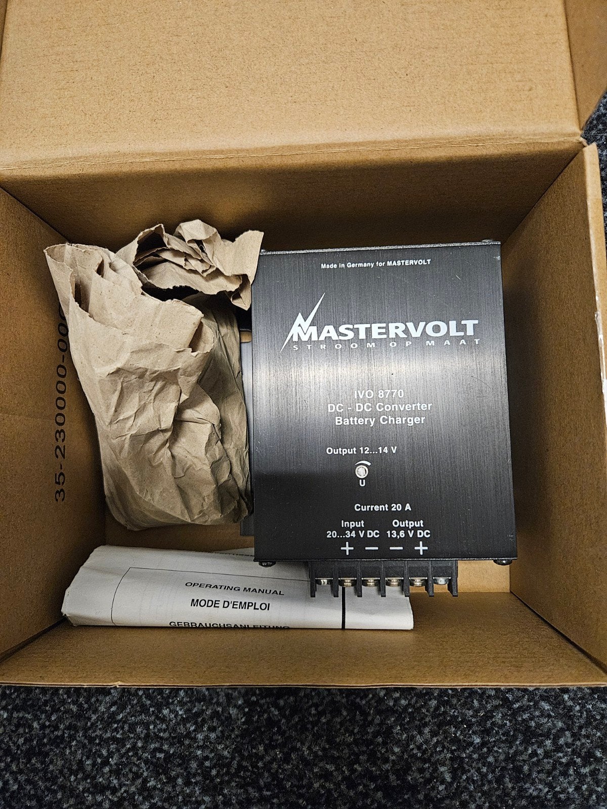 MASTERVOLT  OMVORMER 24-12 VOLT, Ophalen of Verzenden, Nieuw, Motor en Techniek, Zeilboot of Motorboot