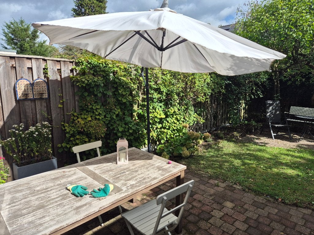 Zweefparasol, Tuin en Terras, Parasols, Ophalen, Gebruikt, 2 tot 3 meter, Zweefparasol