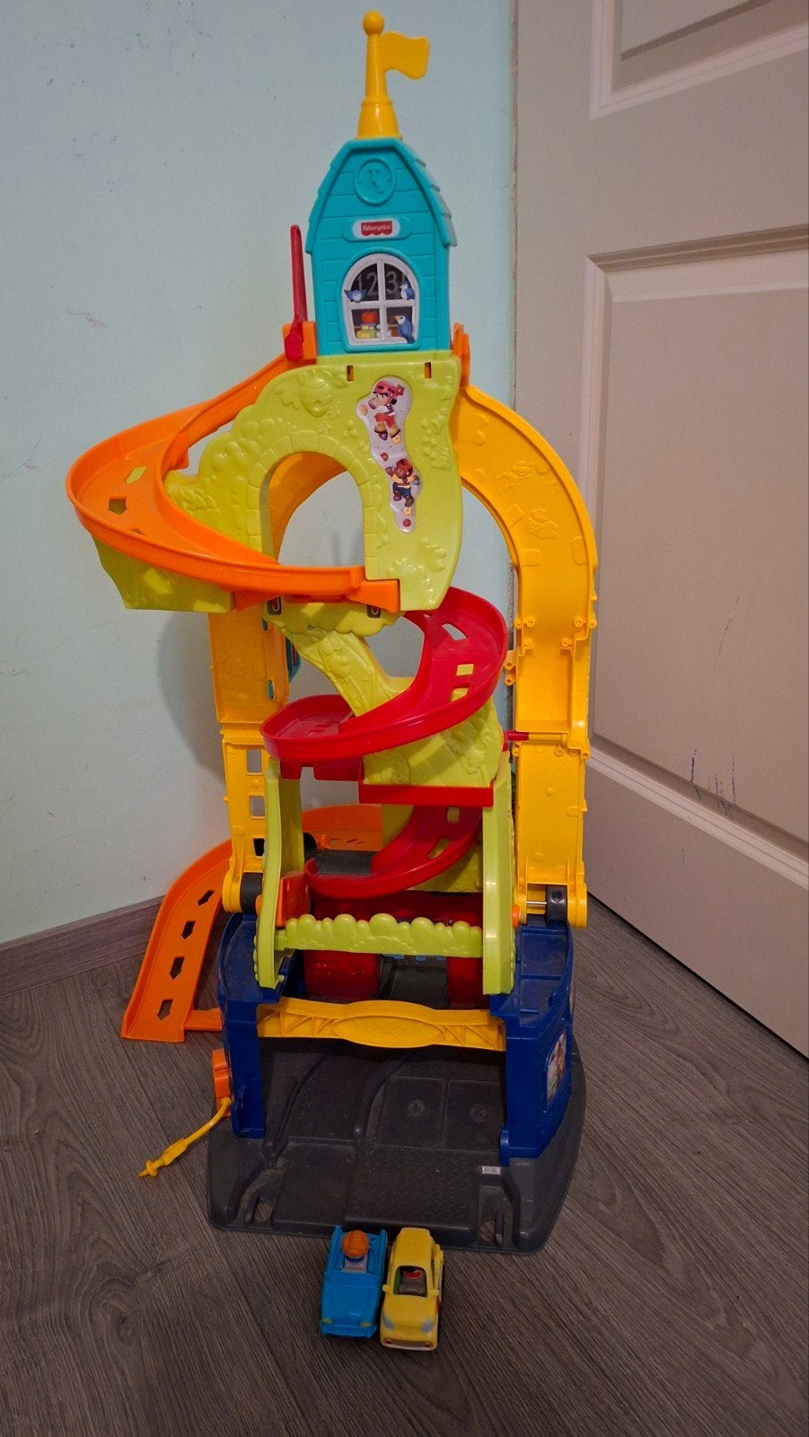 Fisher-Price Zit en Sta Garage met 2 auto's, Ophalen, Gebruikt, Speelset