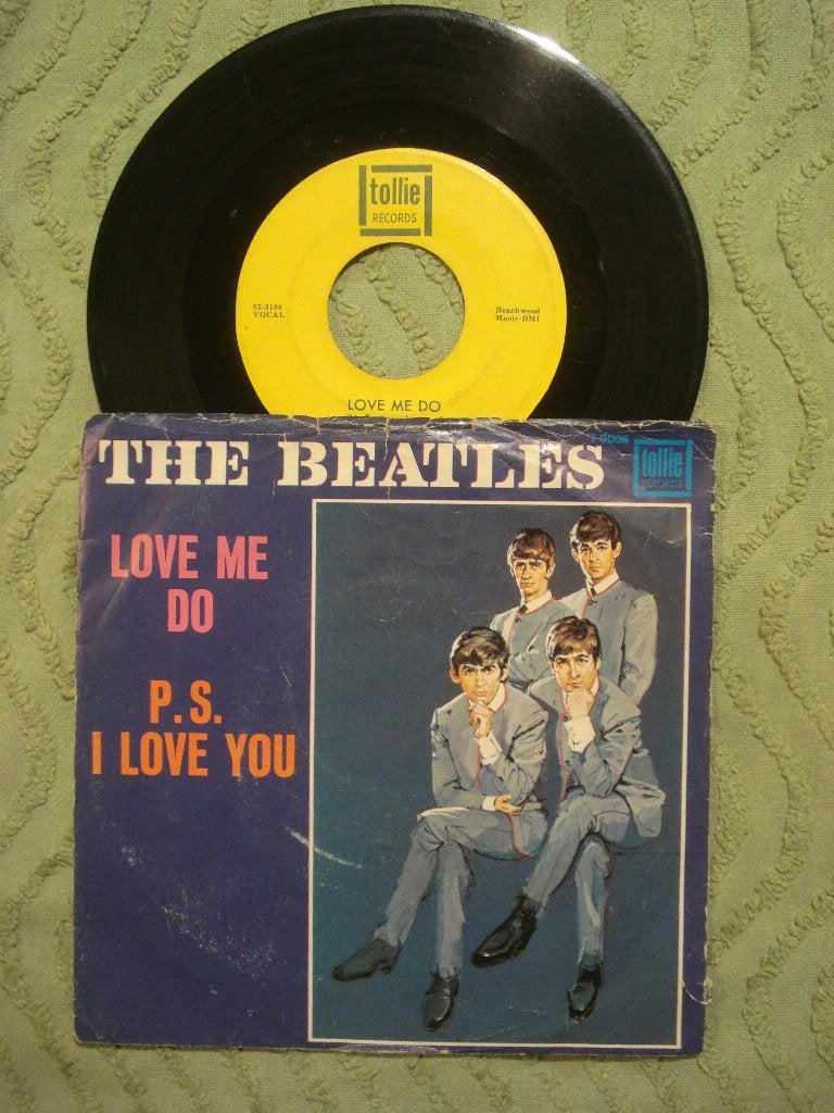 The Beatles 7" Vinyl Single: ‘Love me do’ (USA) Tollie groen, Ophalen of Verzenden, Gebruikt, Pop