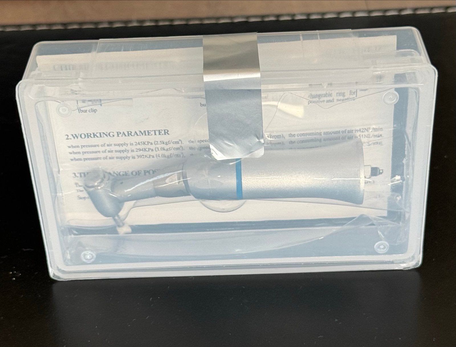 Low-speed air motor handpiece, Diversen, Ophalen