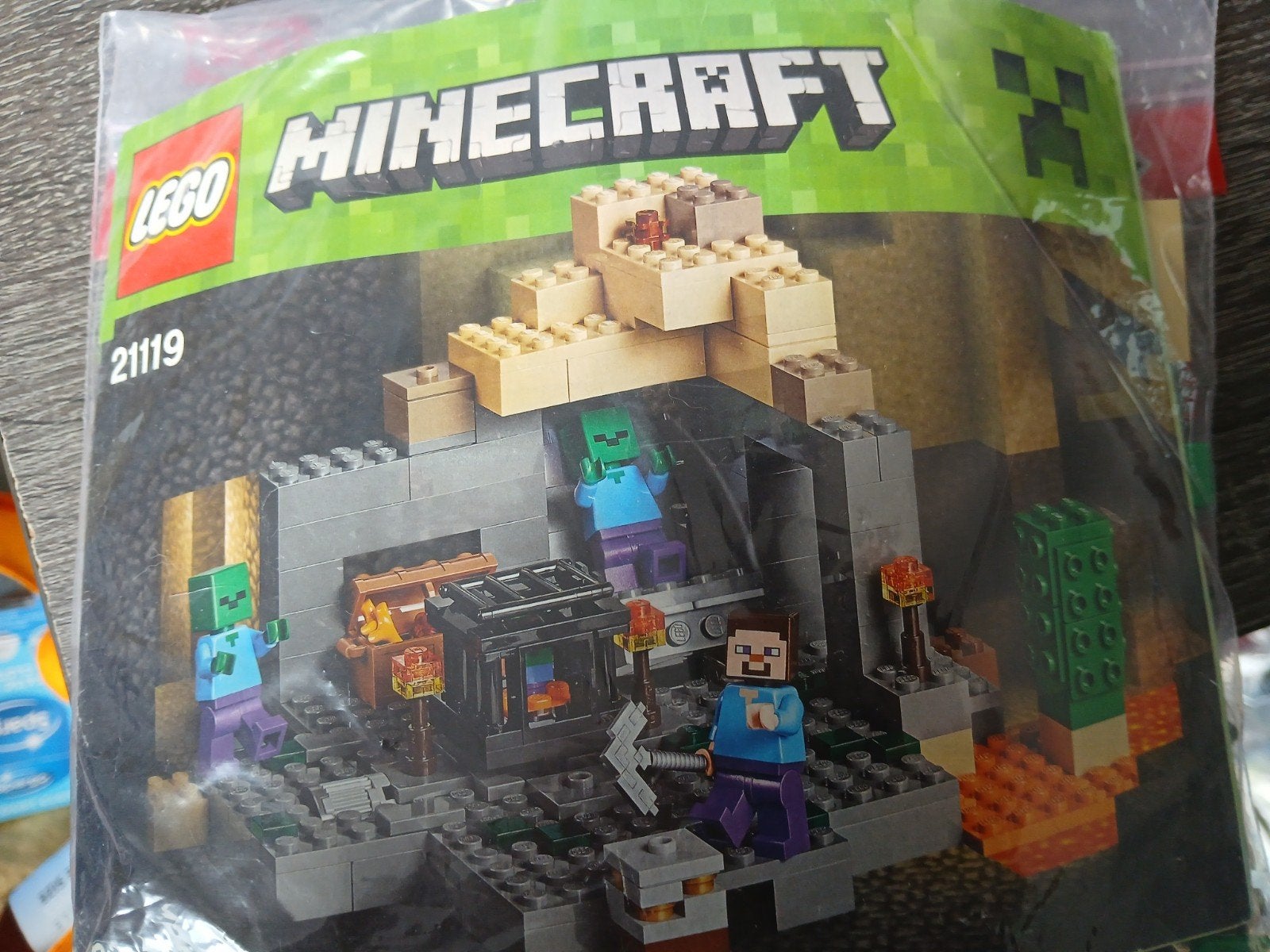 Lego Minecraft 21119 De Dungeon - Zo goed als nieuw, Minecraft, Lego, Inclusief instructies, Ophalen of Verzenden