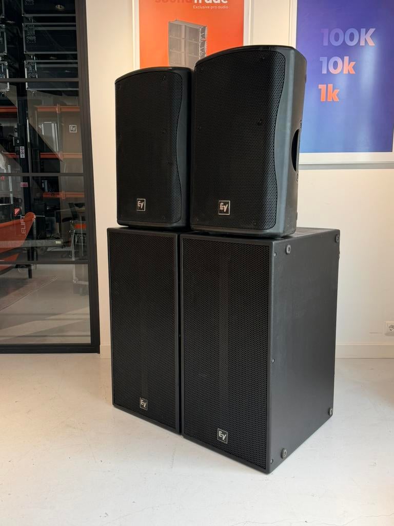 EV Electro Voice RX118s + ZX5 top, Audio, Tv en Foto, Overige merken, Geen, Geen, Ev