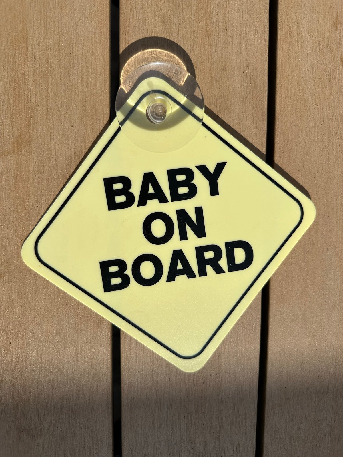 Baby on Board waarschuwingsbordje voor auto, Ophalen, Zo goed als nieuw