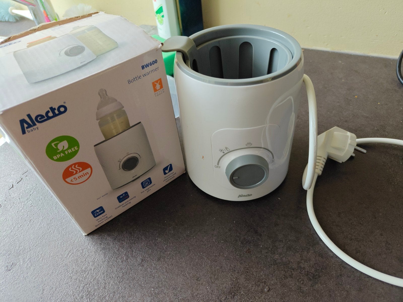 Alecto flessenwarmer, Ophalen, Zo goed als nieuw