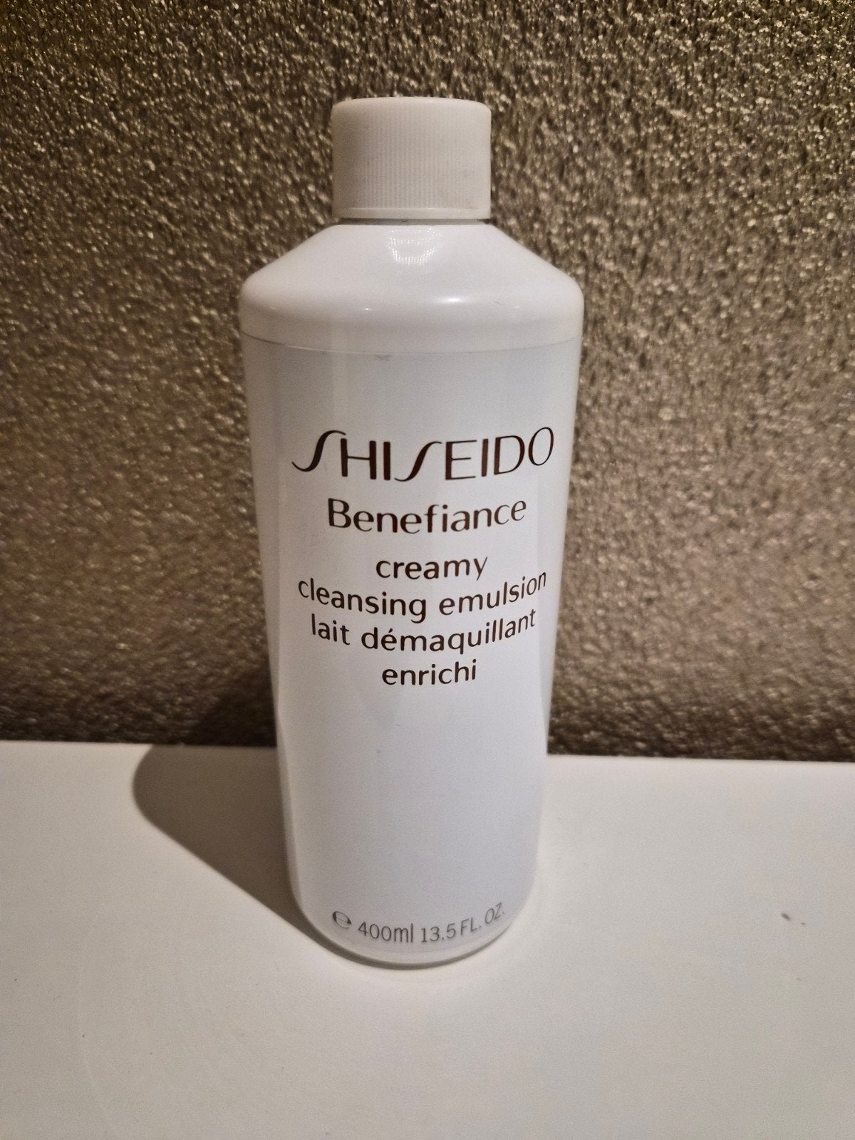 Shiseido Benefiance Creamy Cleansing Emulsion 400ml, Ophalen of Verzenden, Nieuw, Gehele gezicht, Reiniging