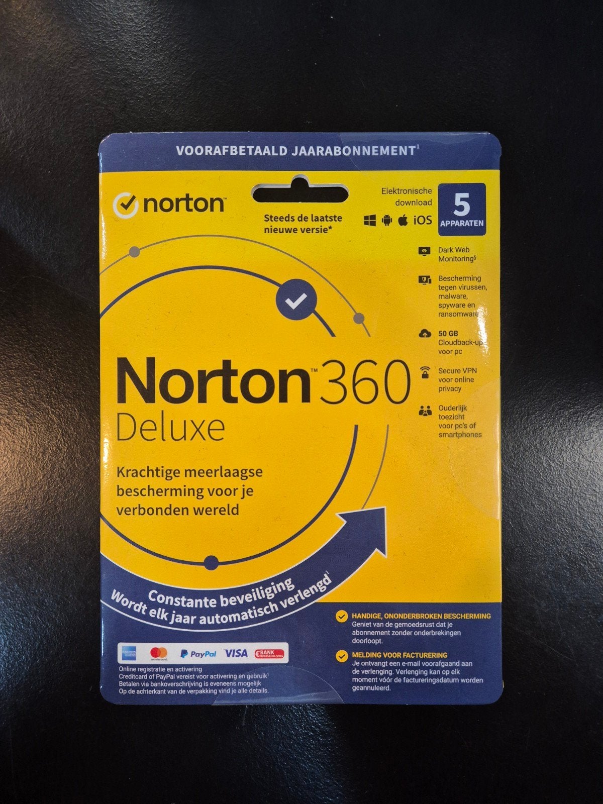 Norton Norton 360 Deluxe, Computers en Software, Ophalen of Verzenden, Nieuw, Norton, MacOS