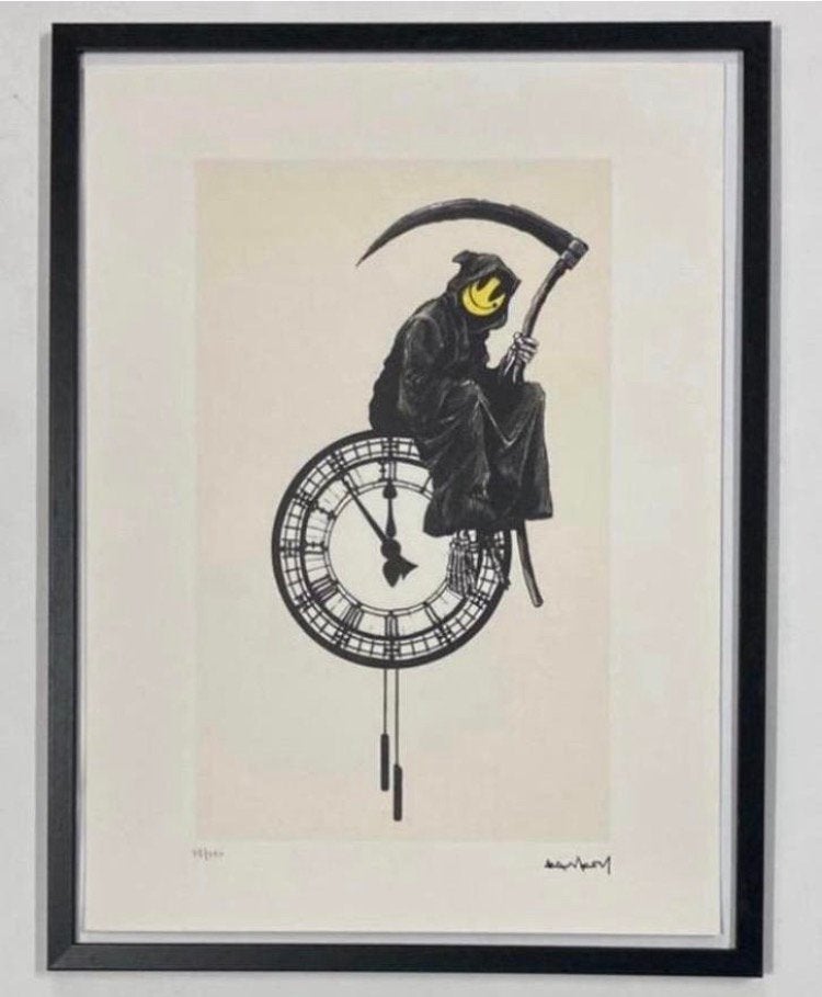 BANKSY : lithografie met certificaat, Ophalen of Verzenden, Lithografie