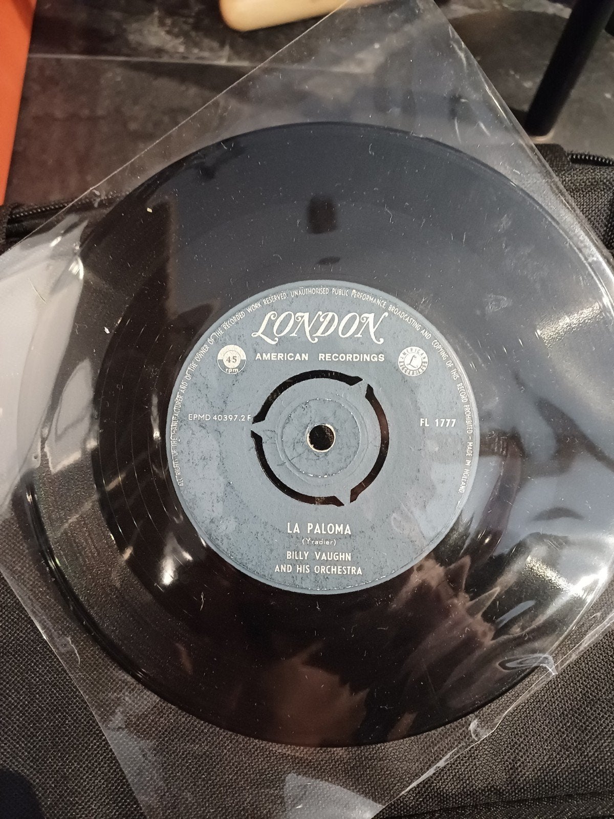 Billy Vaughn - La Paloma (London American Recordings), Gebruikt, 7 inch, Ophalen of Verzenden, Pop