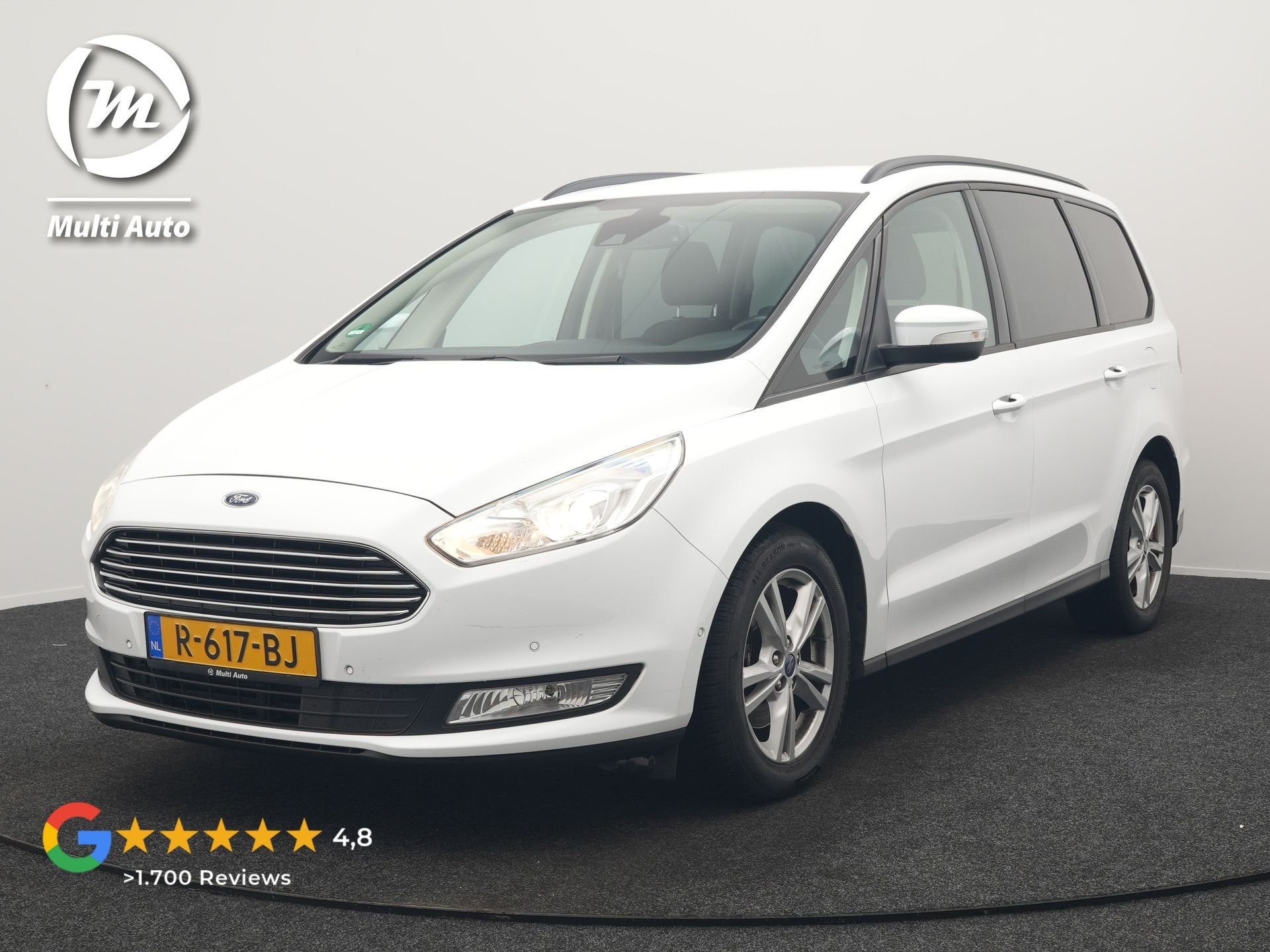 Ford Galaxy 2.0 Titanium Automaat 7 Persoons 241pk | Camera, Zwart, 4 cilinders, 7 stoelen, Wit