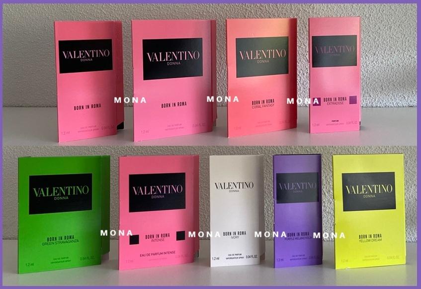 ValentinoDonna BIR set 9 parfum samples proefjes testers, Verzenden, Nieuw