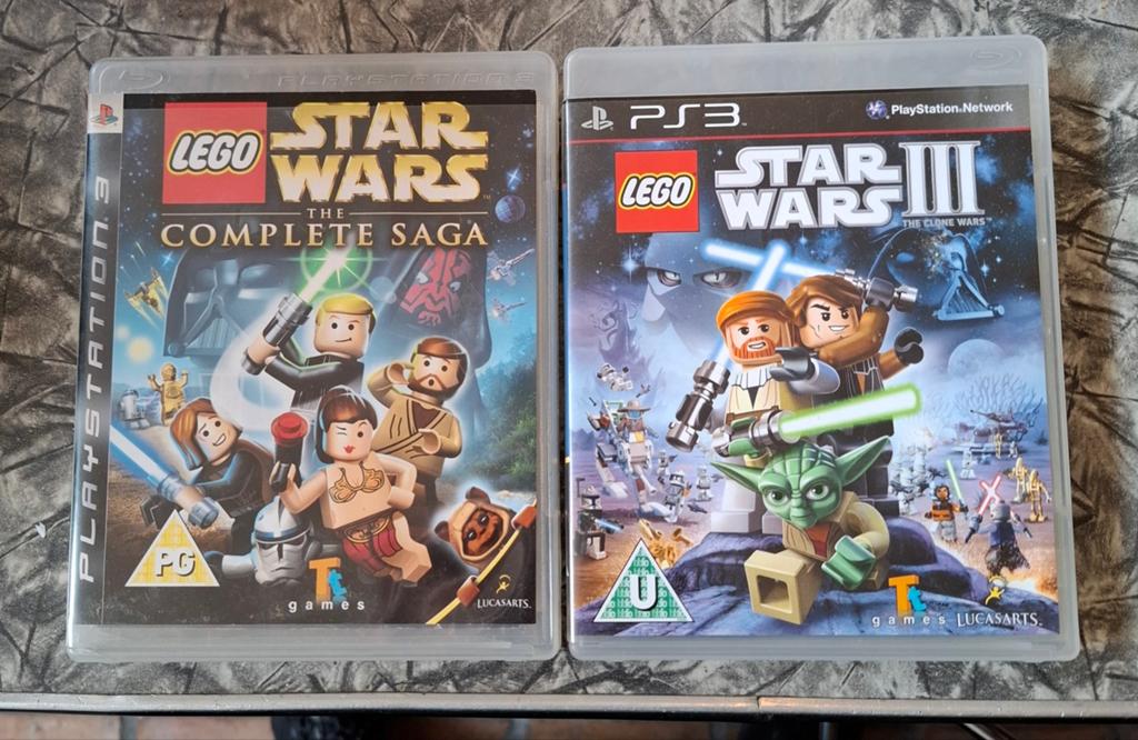 Star Wars PS3 The Complete Saga en III The Clone Wars, Avontuur en Actie, 1 speler, Ophalen of Verzenden, Zo goed als nieuw