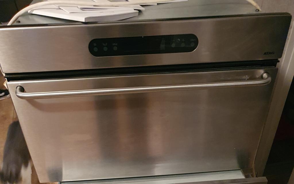 ATAG RVS Inbouw Stoomoven met Digitaal Display, Witgoed en Apparatuur, Ovens, Ophalen, 45 tot 50 cm, 45 tot 60 cm, Stoomoven
