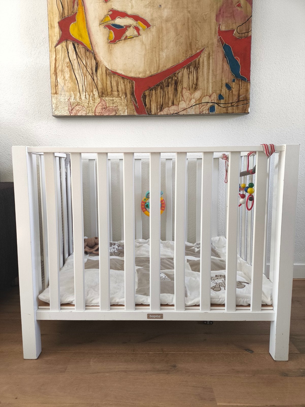 Bopita box met speelgoedzaak en boxkleed, Kinderen en Baby's, Boxen, Ophalen of Verzenden, Gebruikt, Rechthoekig, Boxkleed