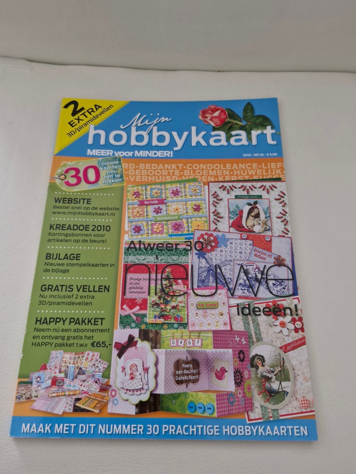 Mijn Hobbykaart & Kerst Trendkaarten - Knutselboeken, Gebruikt, Meerkleurig, Ophalen of Verzenden, Papier of Karton