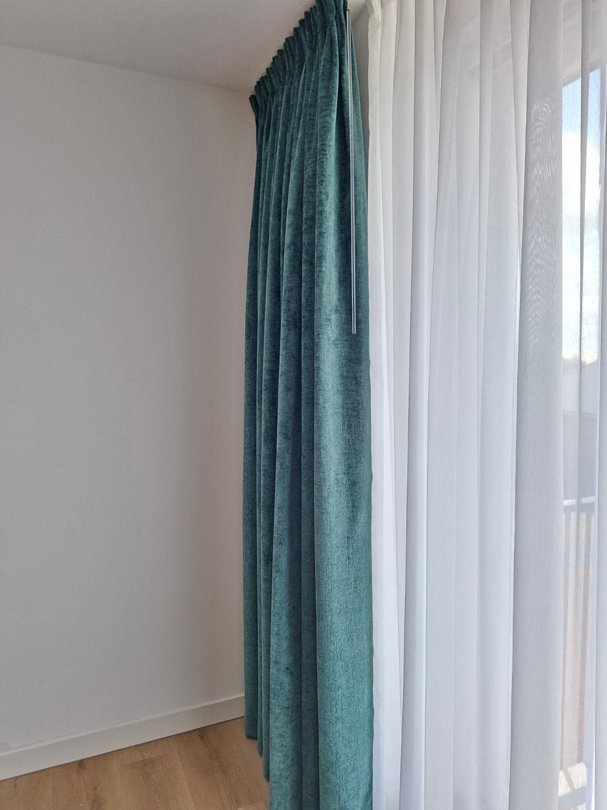 Witte vitrage incl. Rail, Ophalen, Vitrage, 263 cm, Gebruikt