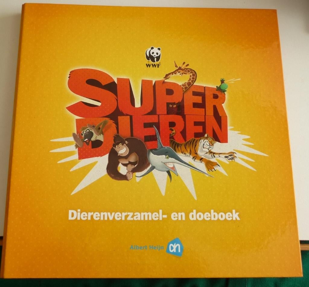 SUPER DIEREN VERZAMEL EN DOEBOEK 1 , MAP MET KAARTEN 2011, Verzamelen, Albert Heijn, Verzenden