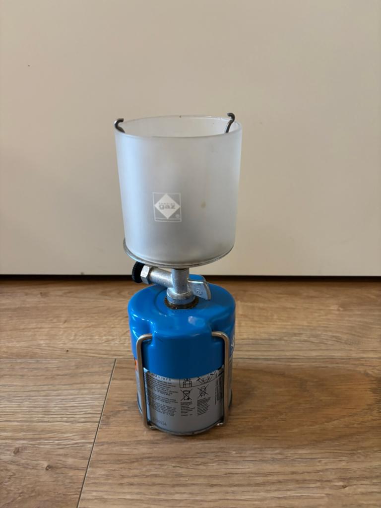Campingaz gaslampje ket kous. “lampe Bleuet”, Caravans en Kamperen, Ophalen of Verzenden, Zo goed als nieuw