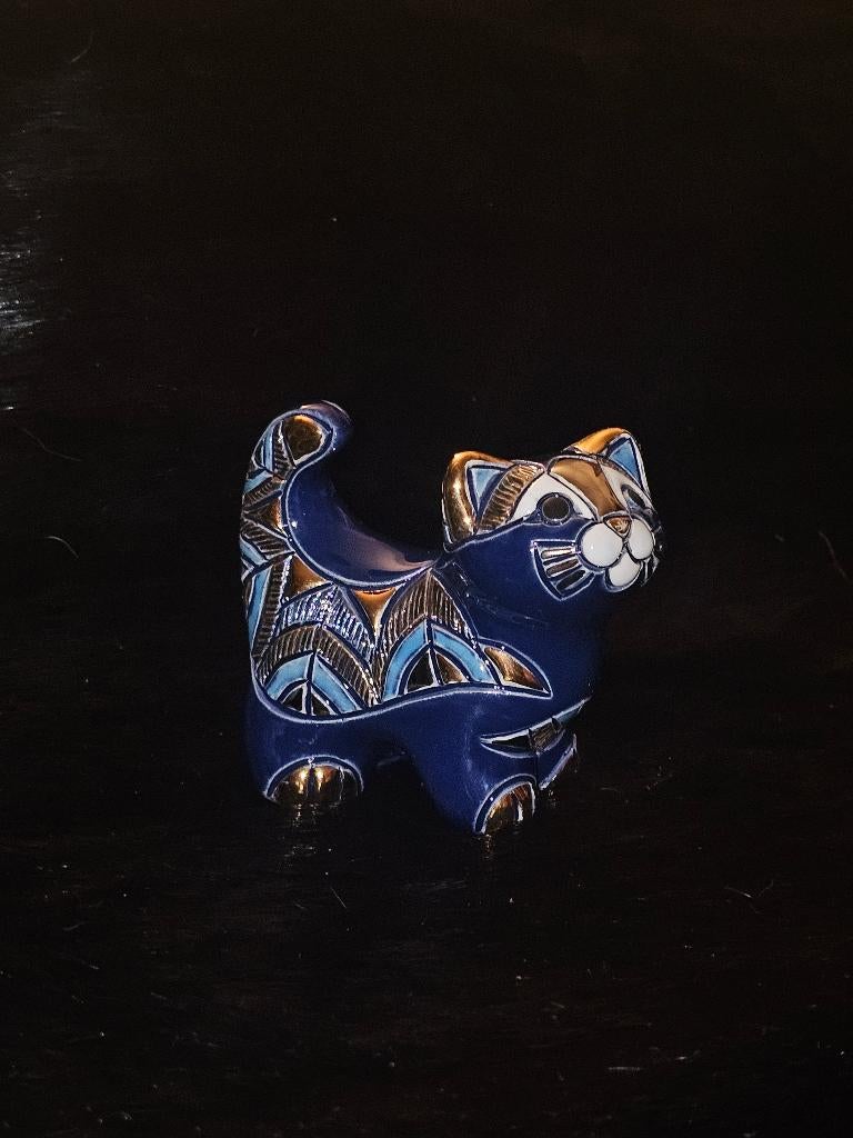 Collectible ceramic cat figurine De Rosa Montevideo, Verzamelen, Ophalen of Verzenden, Nieuw, Dier