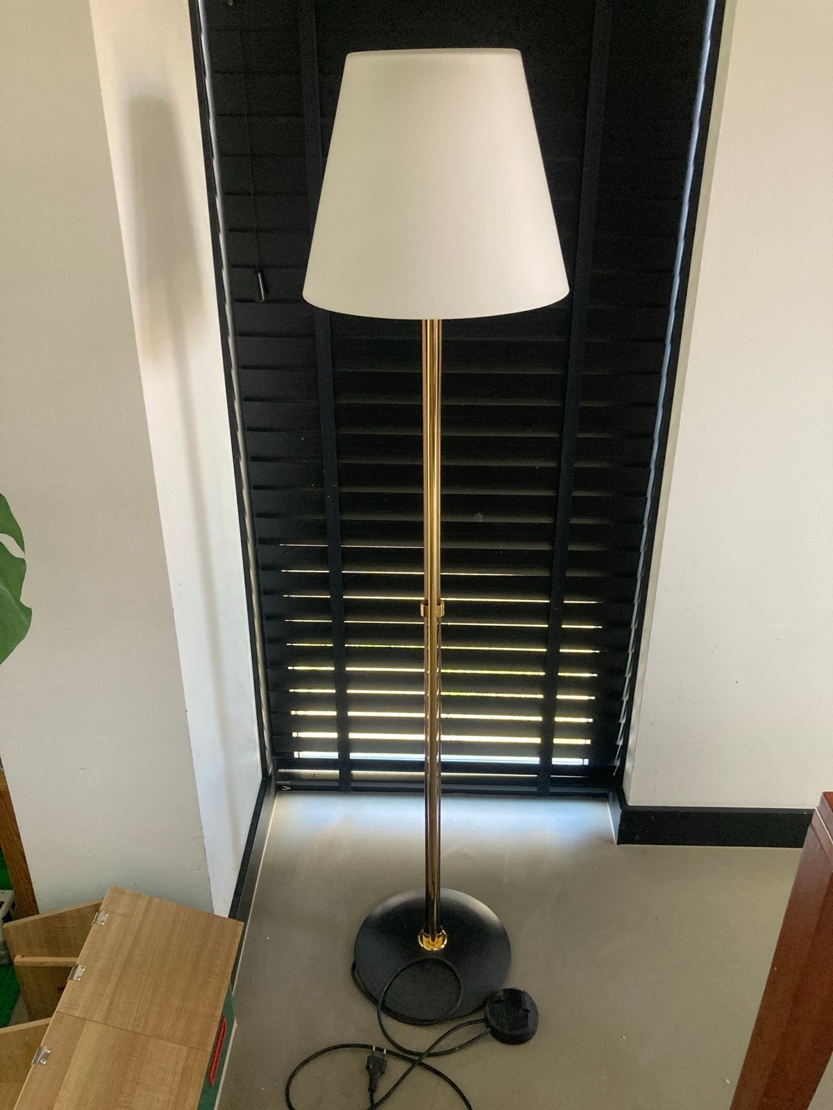 Quasar vloerlamp met Murano glas, Huis en Inrichting, Ophalen, Gebruikt, E27 (groot), Glas