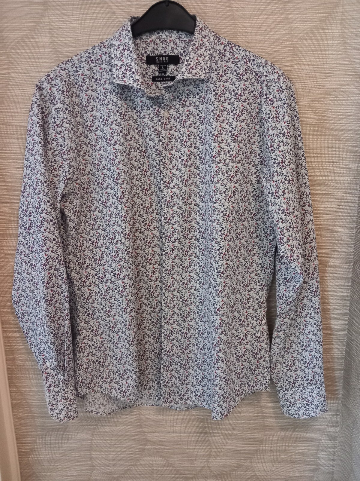 Overhemd, SMOG, slim fit, maat L, NIEUW, Wit, Nieuw, Halswijdte 41/42 (L), Smog