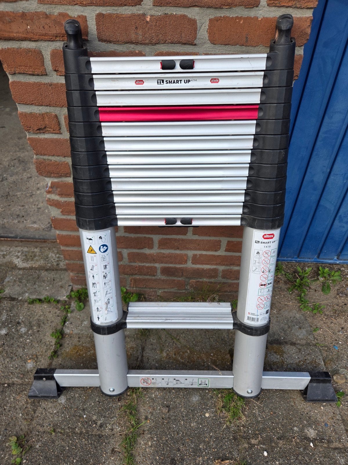 Altrex TL Smart Up Active 1x13 Telescoopladder, Doe-het-zelf en Verbouw, Ladders en Trappen, Ophalen, Trap, Zo goed als nieuw