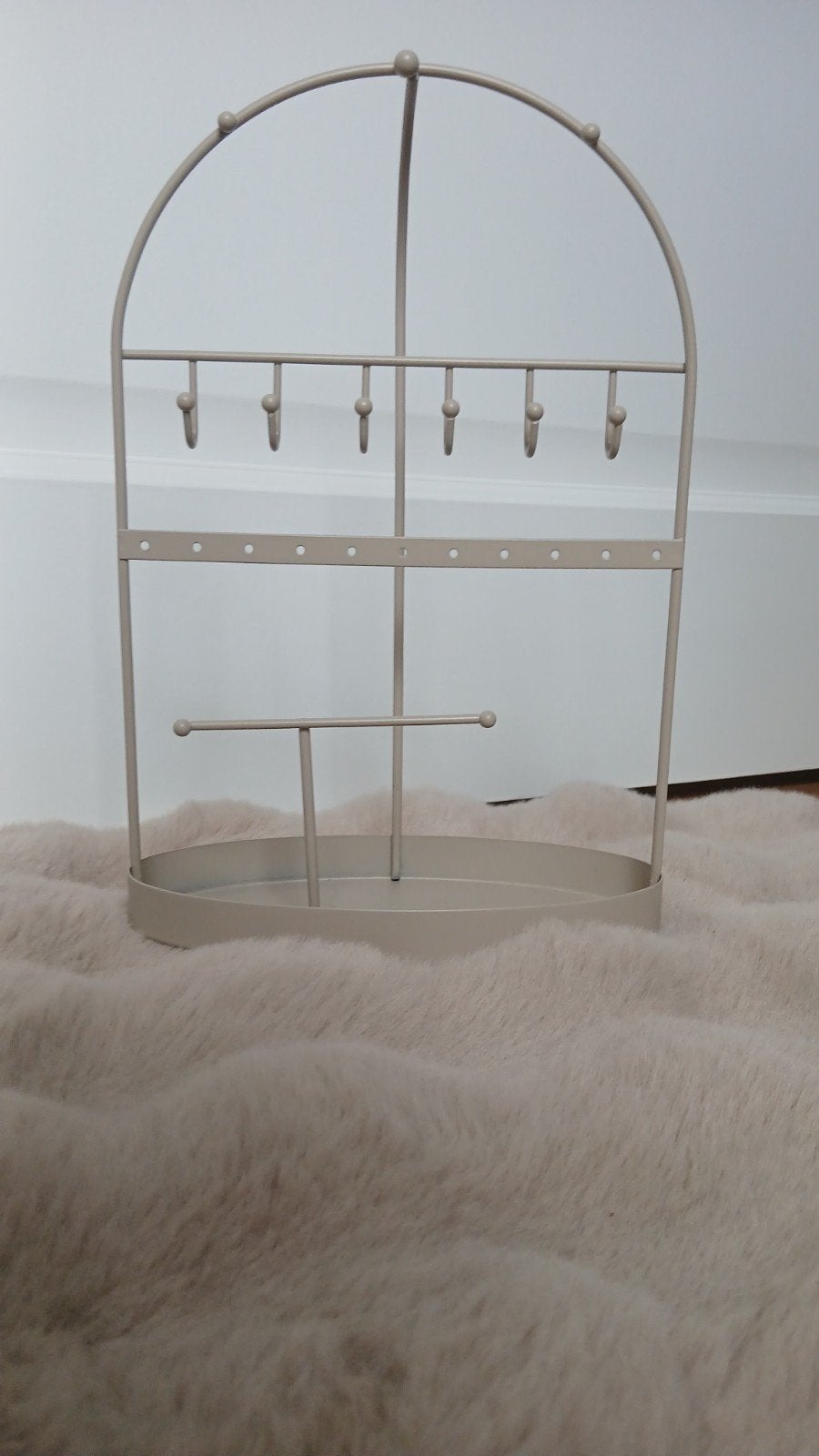 Beige Sieradenrekje - Organiseer je Sieraden Stijlvol, Sieraden, Tassen en Uiterlijk, Overige Accessoires, Ophalen, Zo goed als nieuw