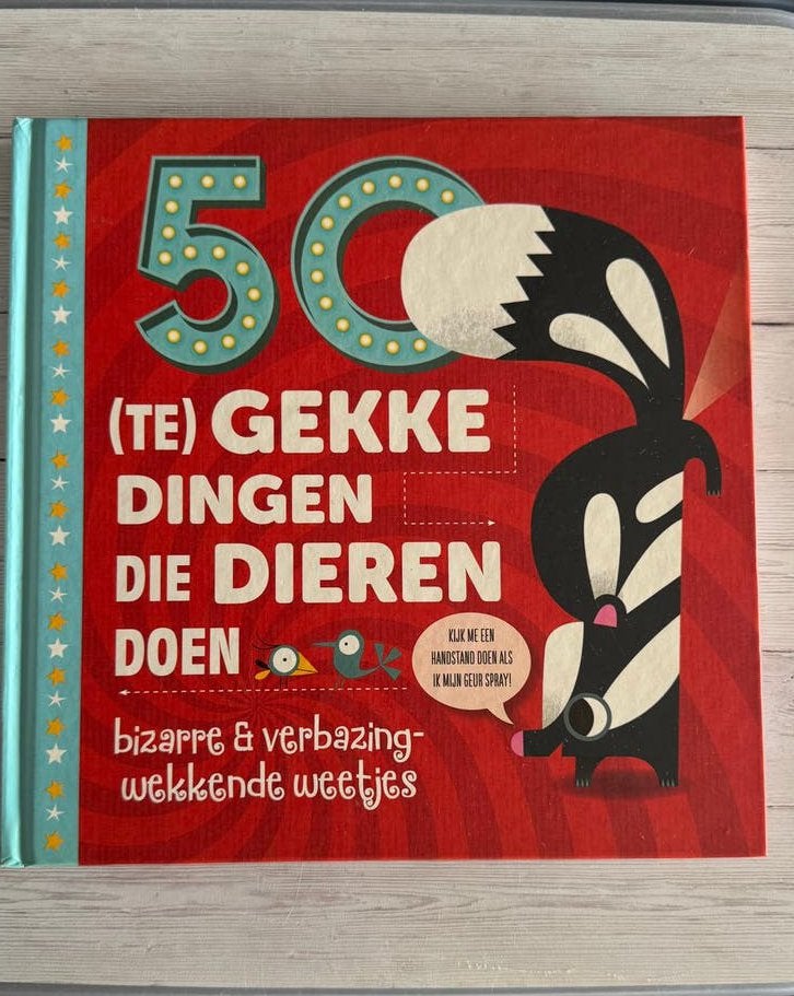 50 Gekke Dingen Die Dieren Doen - Kinderboek, Ophalen of Verzenden, Zo goed als nieuw, 3 tot 4 jaar