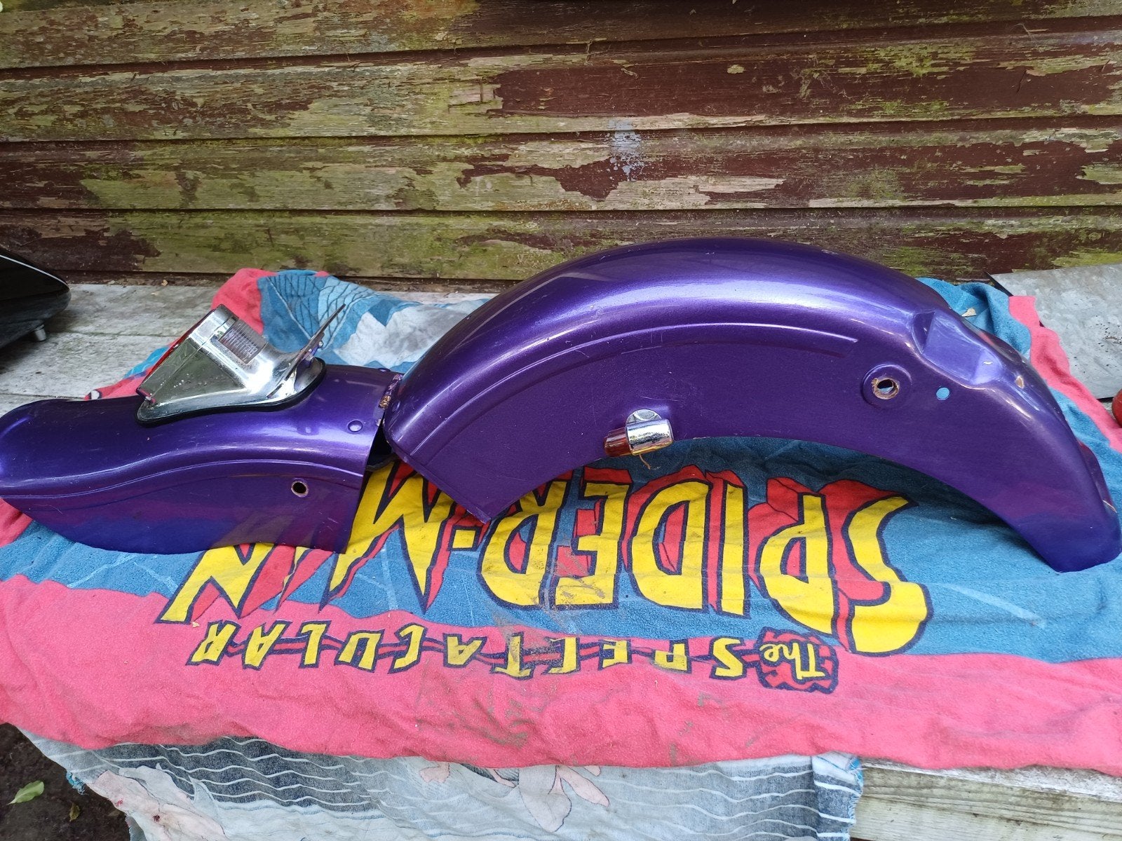 Achterspatbord met achterlamp FLH Shovelhead, Motoren, Ophalen of Verzenden, Gebruikt