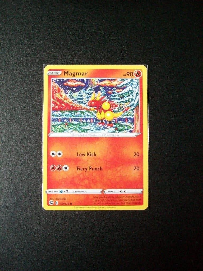 4803. nieuwe pokemonkaart MAGMAR HP 90 (019/172), Verzenden, Nieuw, Losse kaart