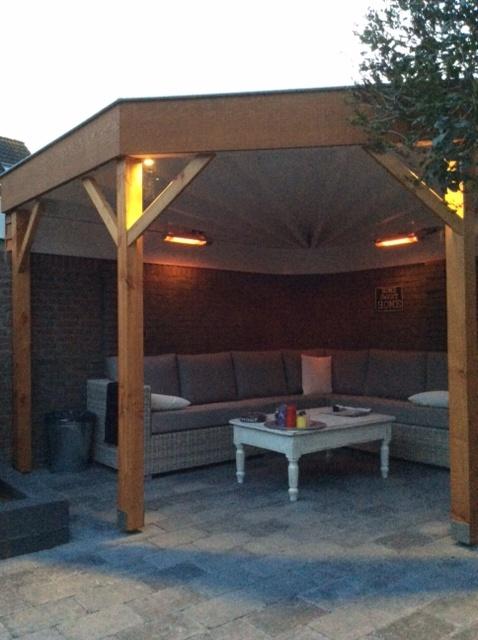 Infrarood heater, terrasheater, ultra low glare 1500 watt, Tuin en Terras, Terrasverwarmers, Elektrisch, Nieuw, Ophalen of Verzenden